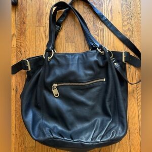 Y2K Linea Pelle Colletion Lola Large Satchel - Black